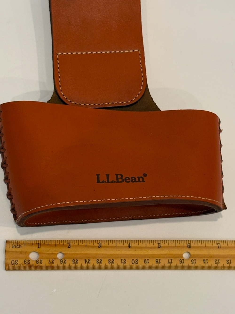 L.L.Bean Chestnut Brown Leather Belt Holster - Picture 8 of 8
